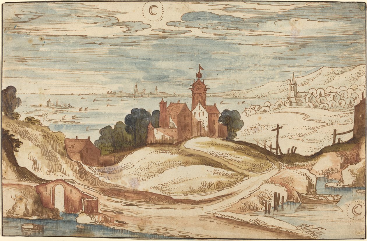 Paisaje con Castillo en una Colina de Joos de Momper II