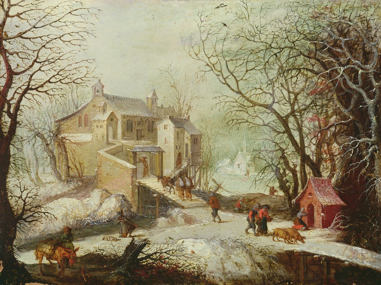 Paisaje de invierno de Joos or Josse de Momper