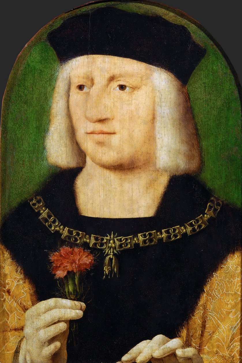 Arte flamenco temprano: Retrato del Emperador Maximiliano I (1459-1519) de Joos van Cleve