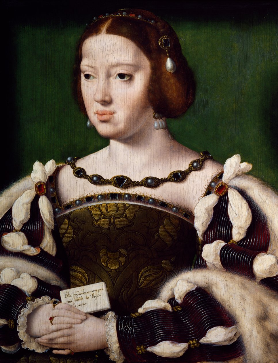 Retrato de Leonor de Austria, reina de Portugal y Francia de Joos van Cleve