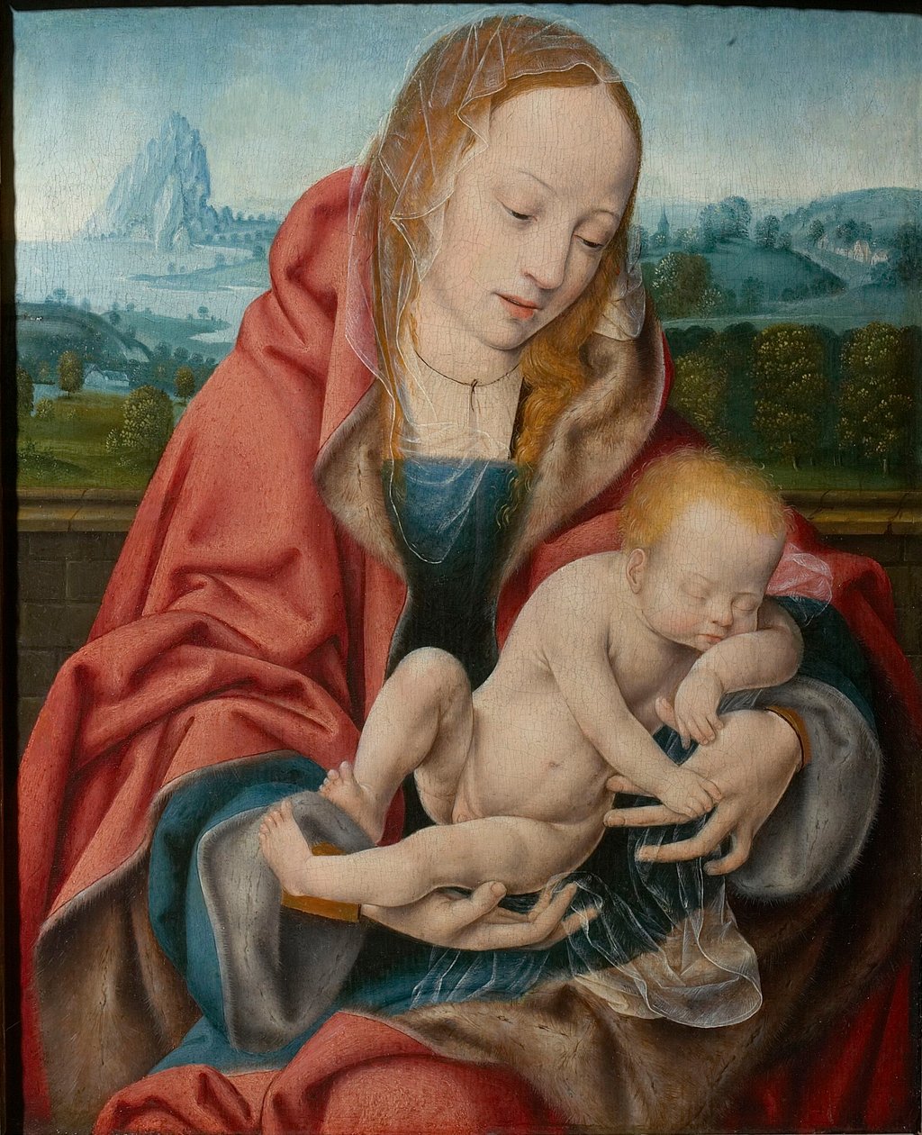 La Virgen con el Niño dormido, ca 1510-1520 de Joos van Cleve