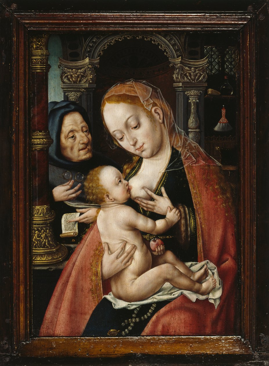 La Sagrada Familia, ca 1523-1530 de Joos van Cleve Circle of .