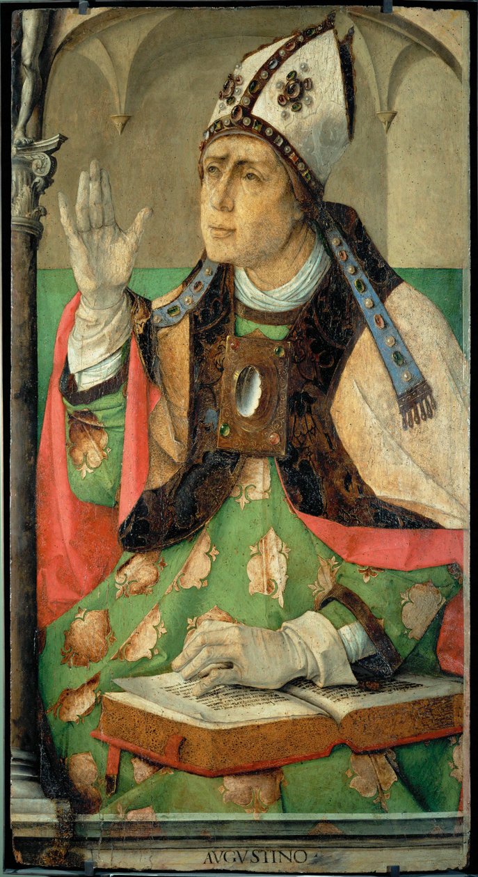 Agustín, Santo, Padre de la Iglesia ... de Joos van Gent (fl.1460 75)