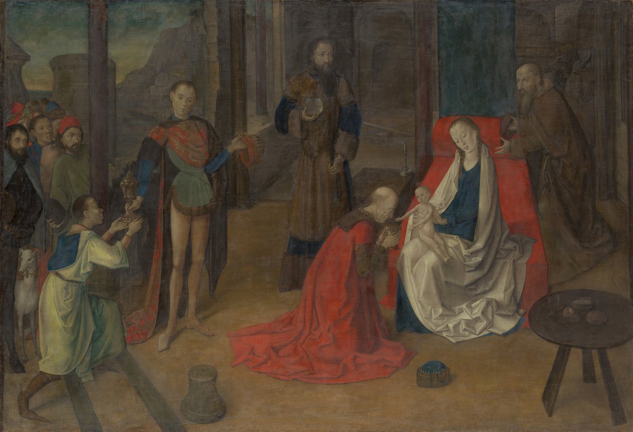 La adoración de los magos, ca. 1465 de Joos van Wassenhove