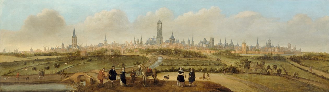 Vista de la ciudad de Utrecht de Joost Cornelisz. Droochsloot