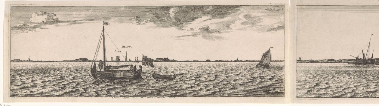 Vista del lado norte del Maas Postal (título de la serie) de Joost van Geel