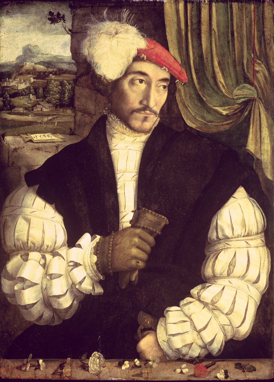 Retrato de un hombre, 1533 de Jorg I Breu