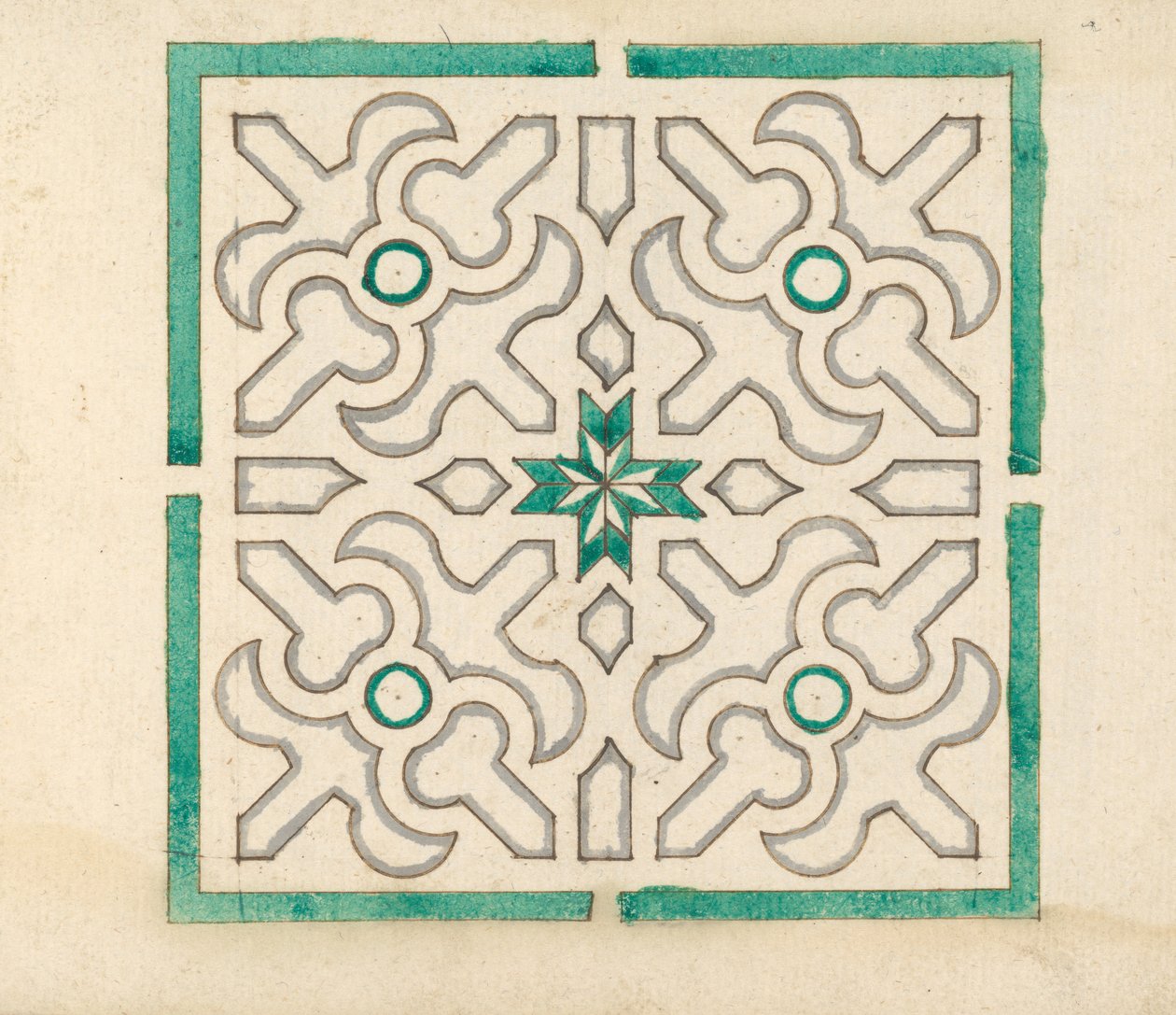 Álbum que contiene 75 dibujos para enrejados de jardín y parterres, ca. 1610-40 de Jorg Rurfinger