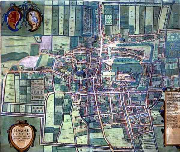 Mapa de La Haya, de 