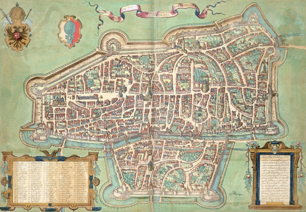 Mapa de Augsburgo, de 