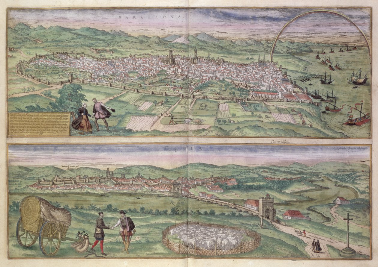 Mapa de Barcelona, de 