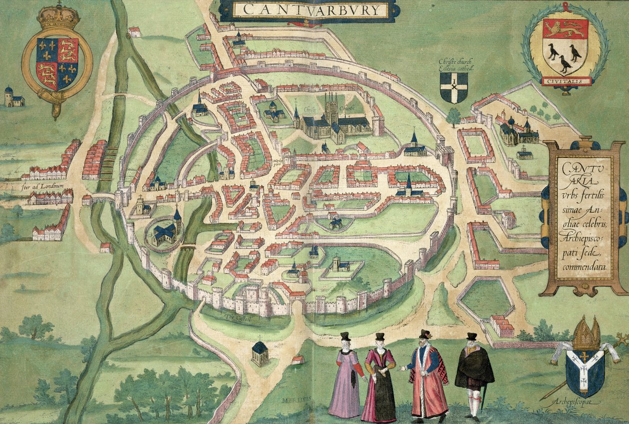 Mapa de Canterbury, de 
