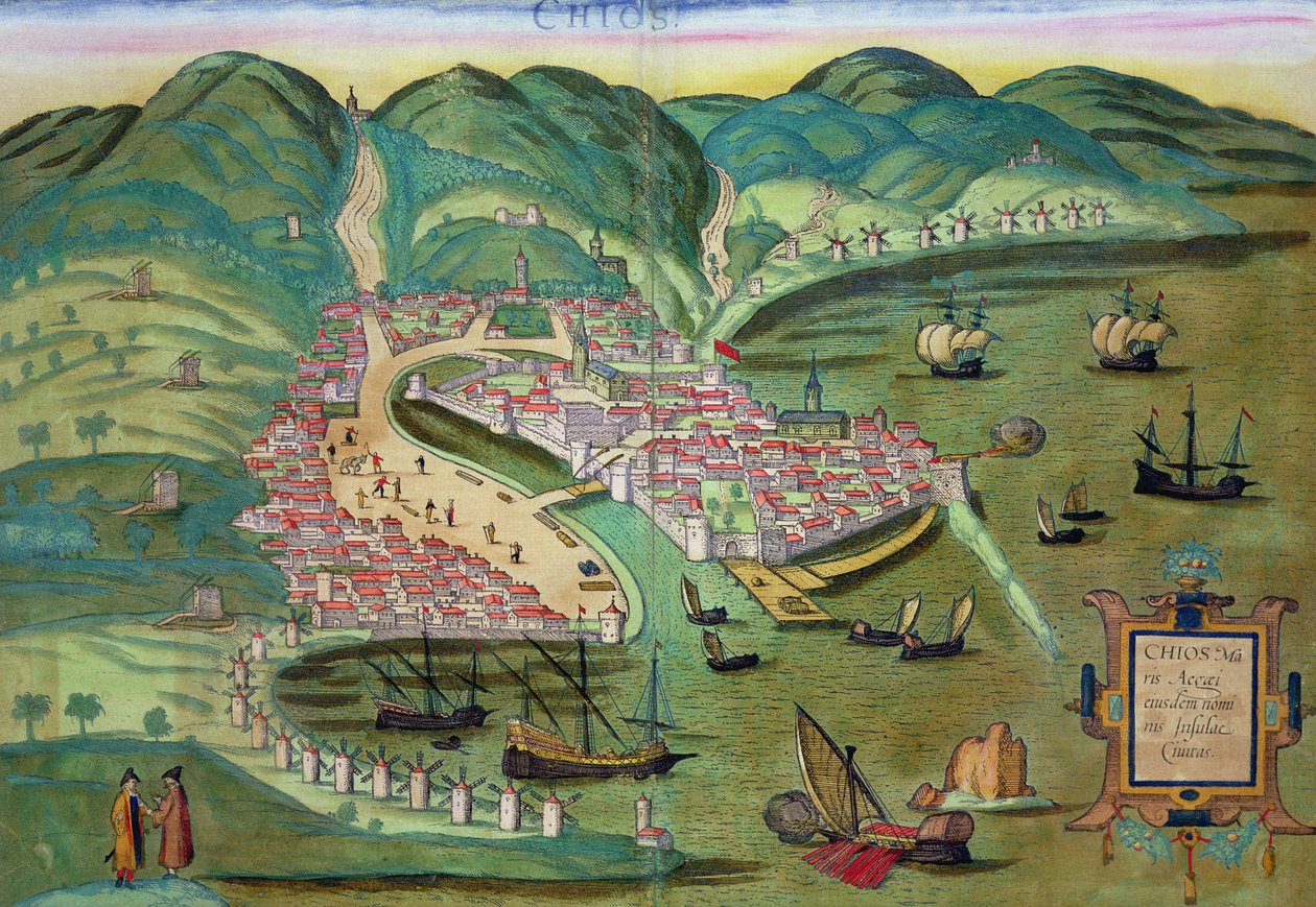 Mapa de Quíos, de 