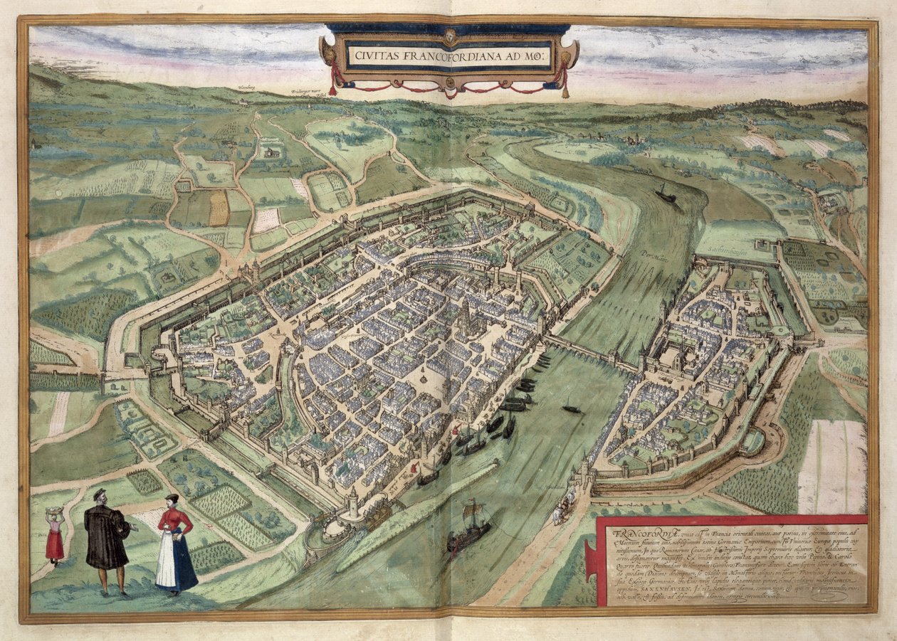 Mapa de Frankfurt, de 