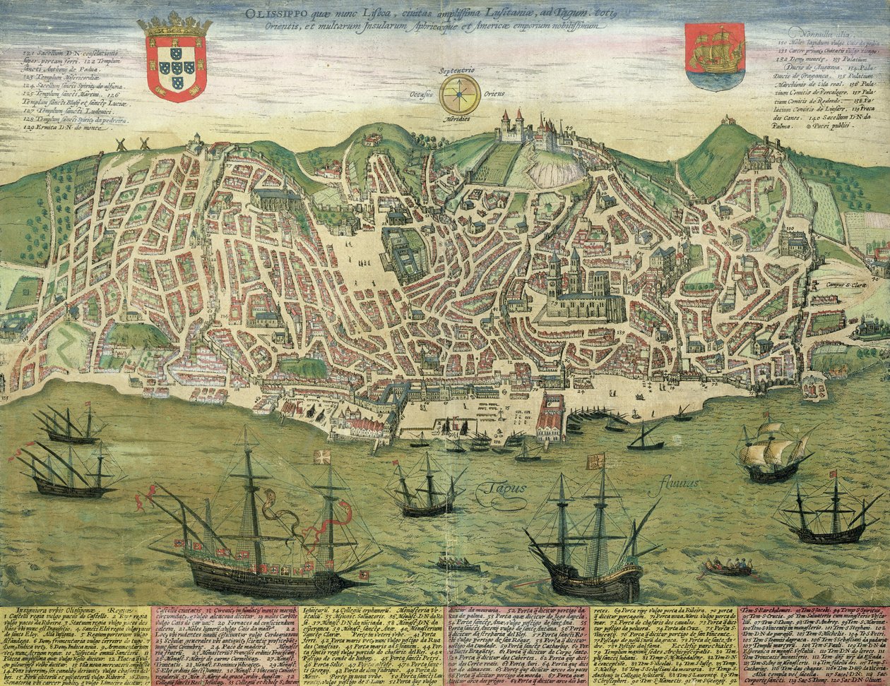 Mapa de Lisboa, de 