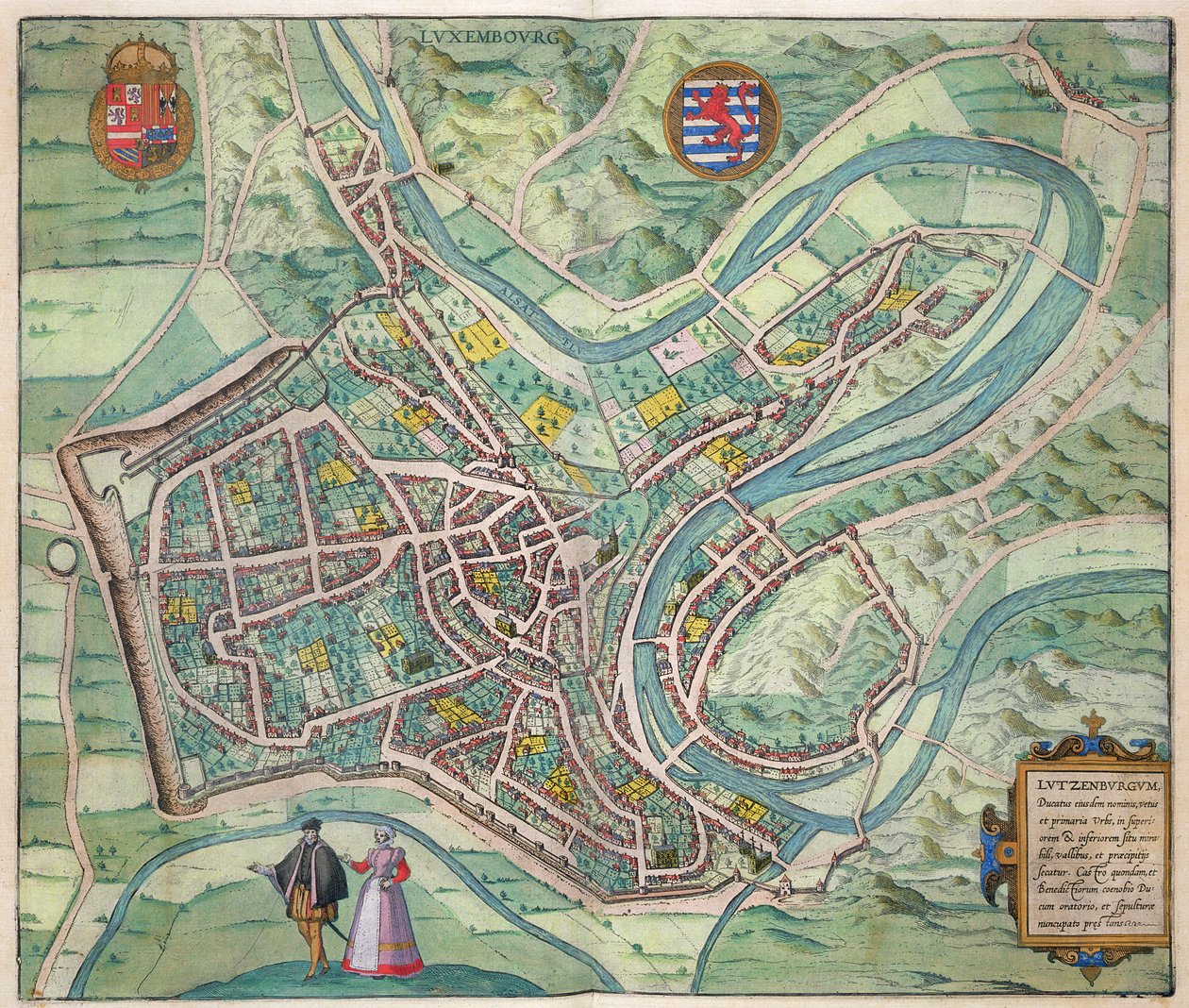 Mapa de Luxemburgo, de 