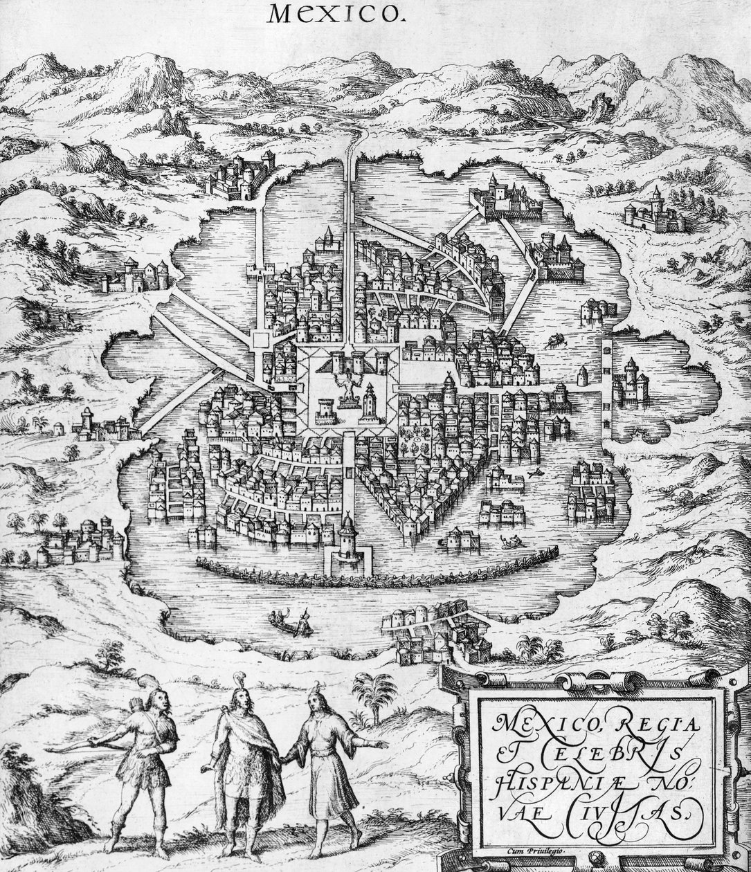 Mapa de México, ilustración de 
