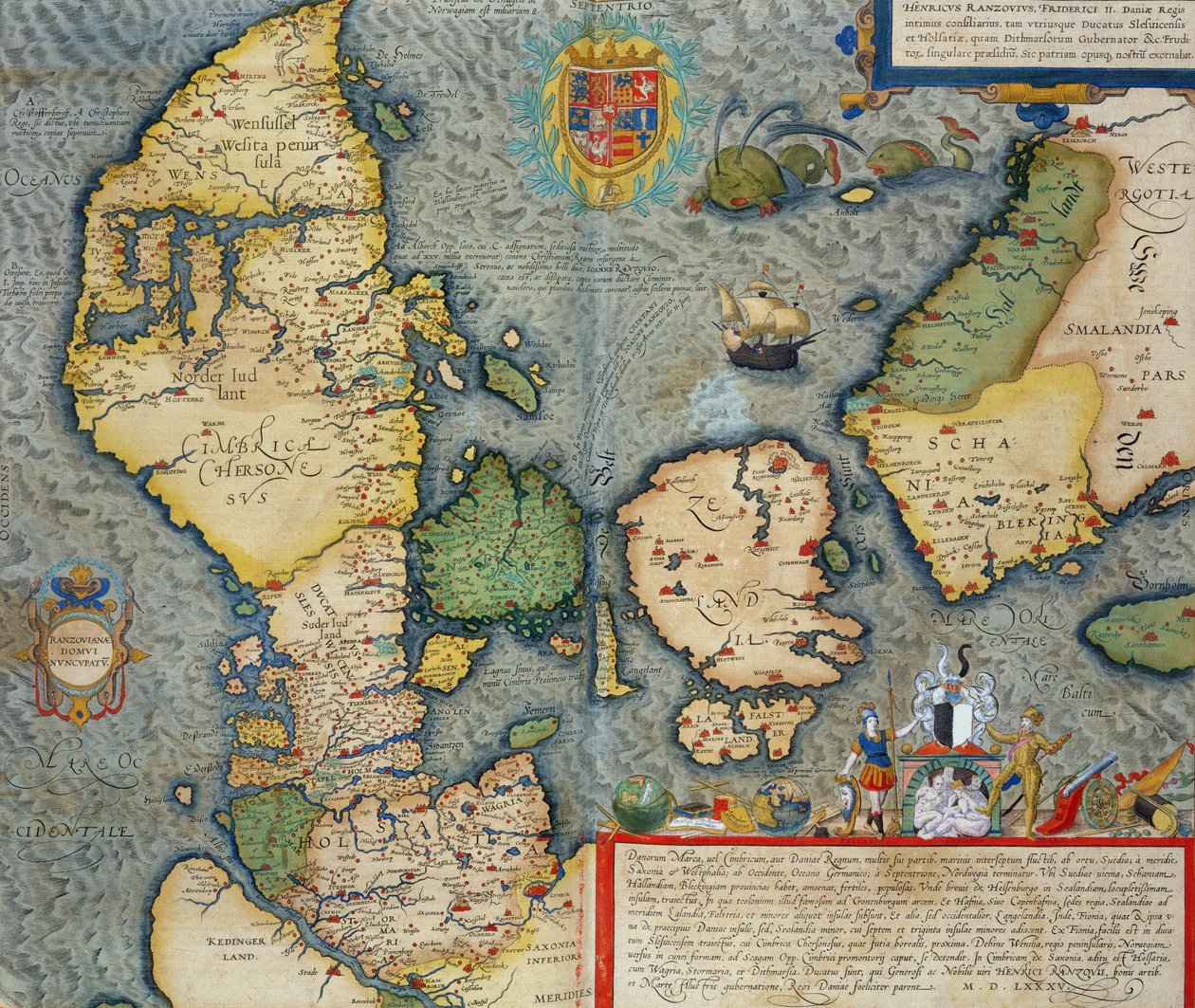 Mapa del Norte de Europa, de 