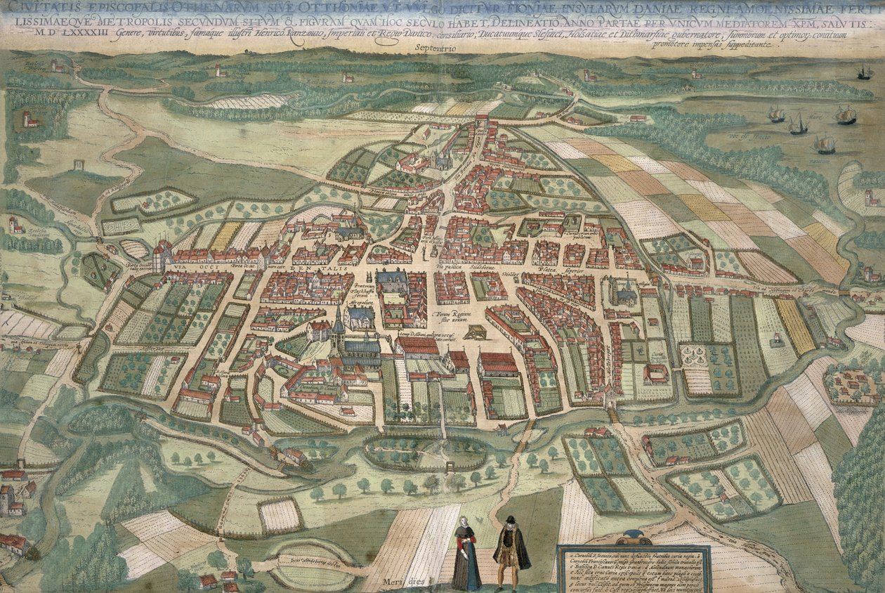 Mapa de Odense, de 