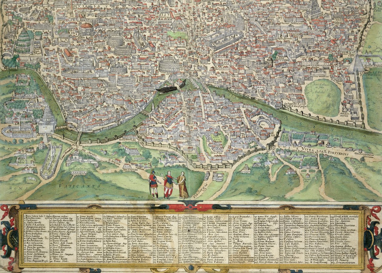 Mapa de Roma, de 