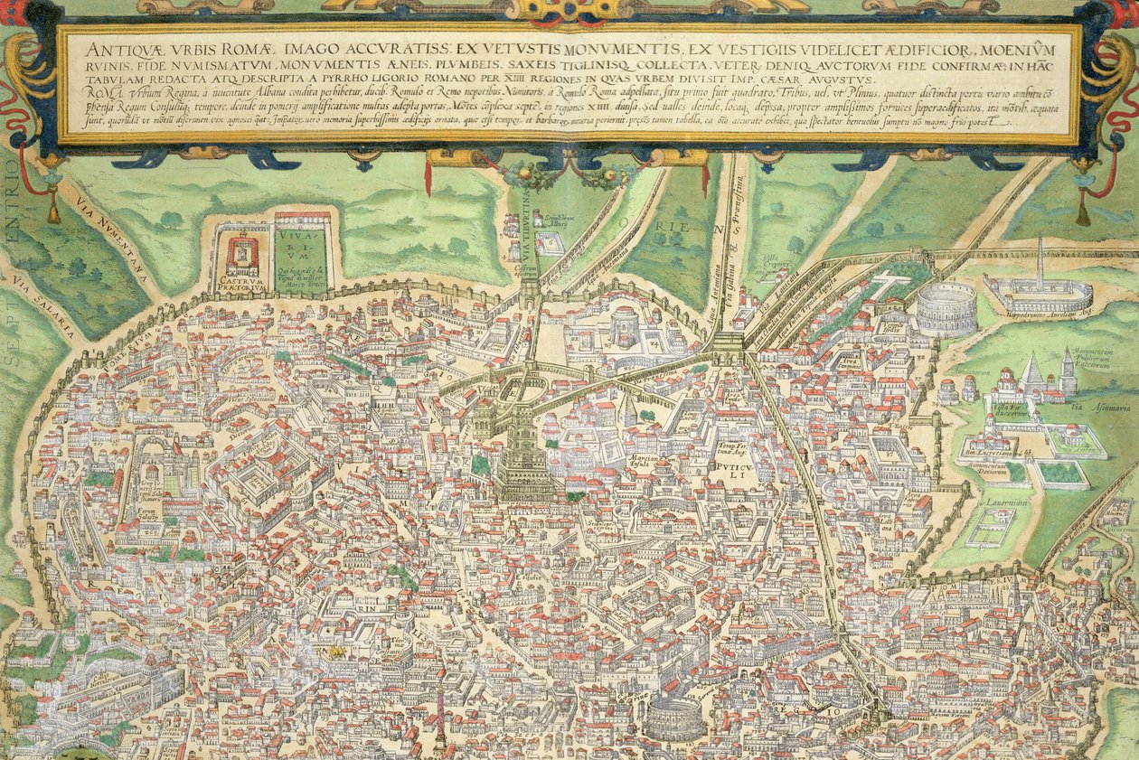 Mapa de Roma, de 