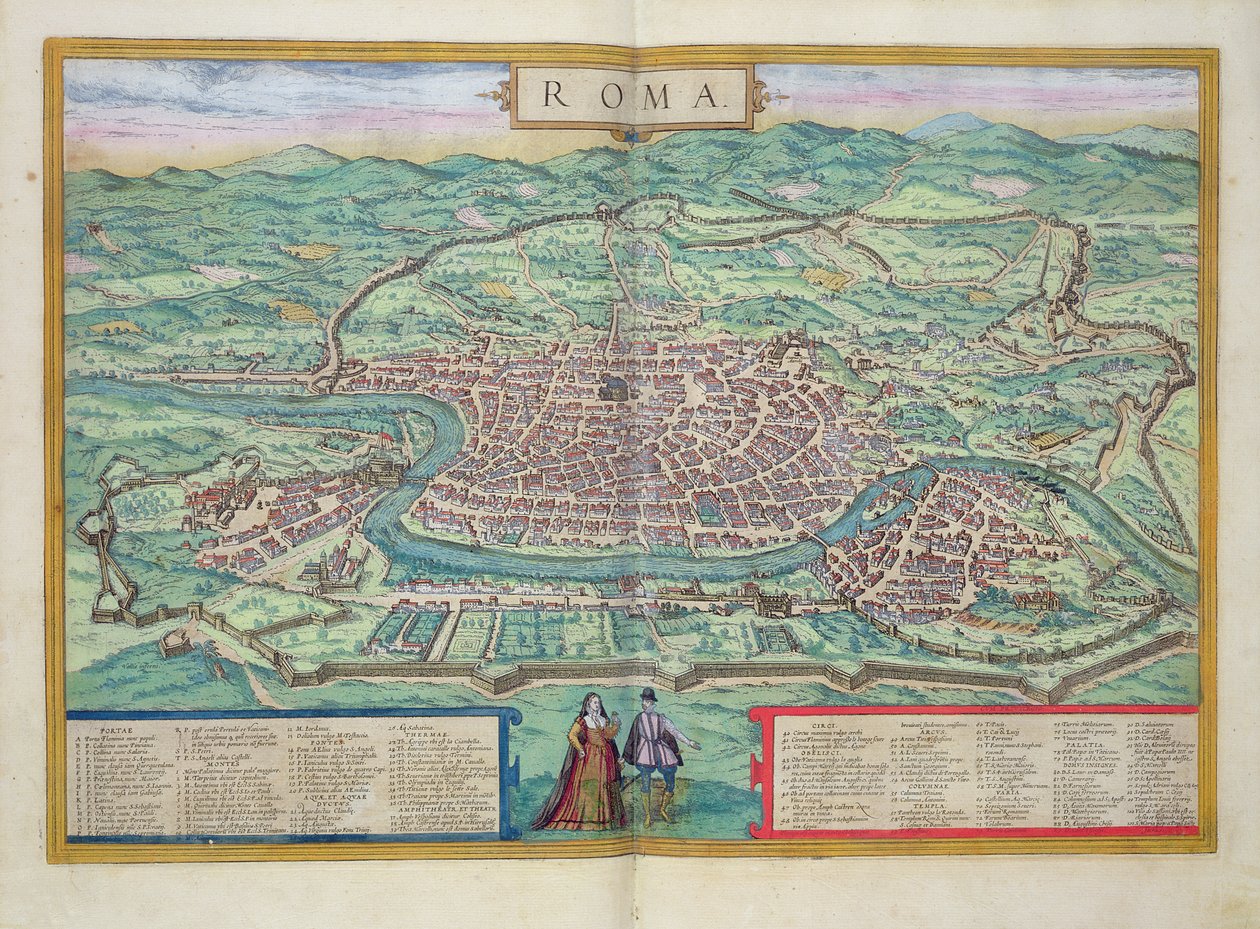Mapa de Roma, de 