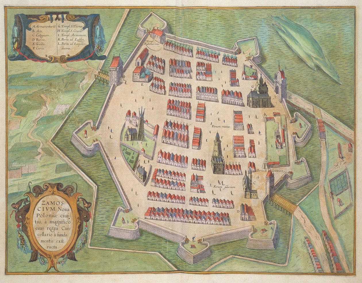 Mapa de Zamosc, de 