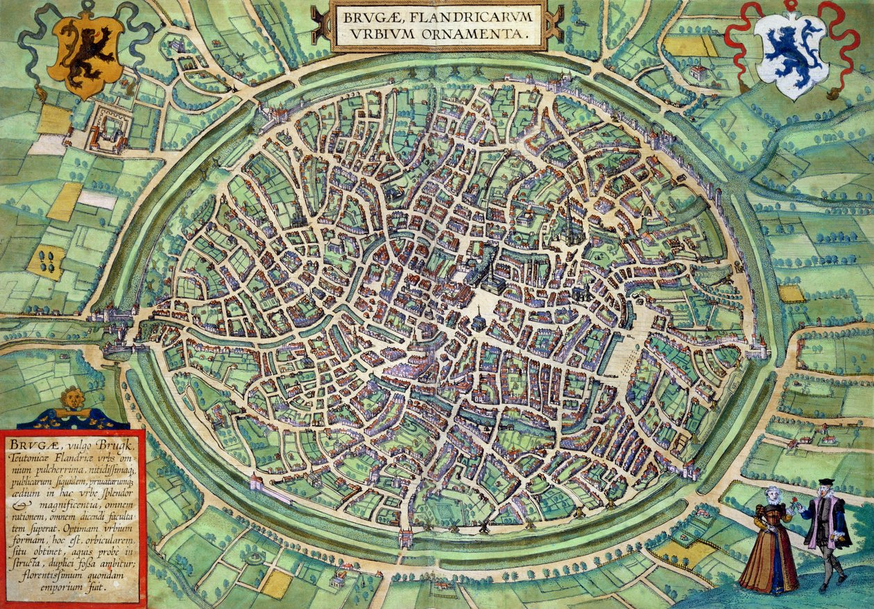 Plano de la Ciudad de Brujas, de 