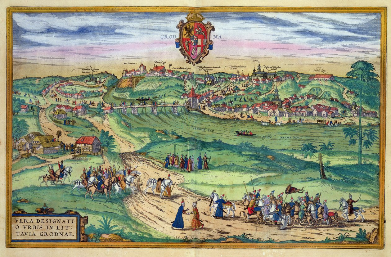 Plano de la ciudad de Grodno, de 