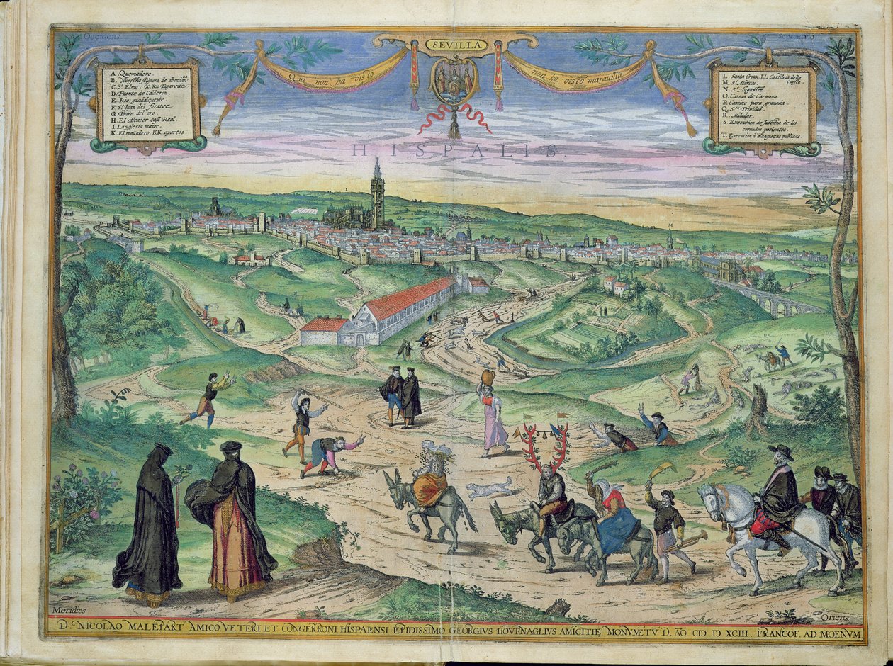 Plano de la ciudad de Sevilla, de 