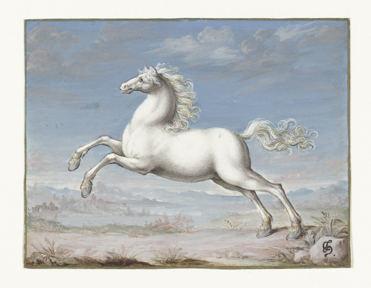 Caballo blanco de Joris Hoefnagel