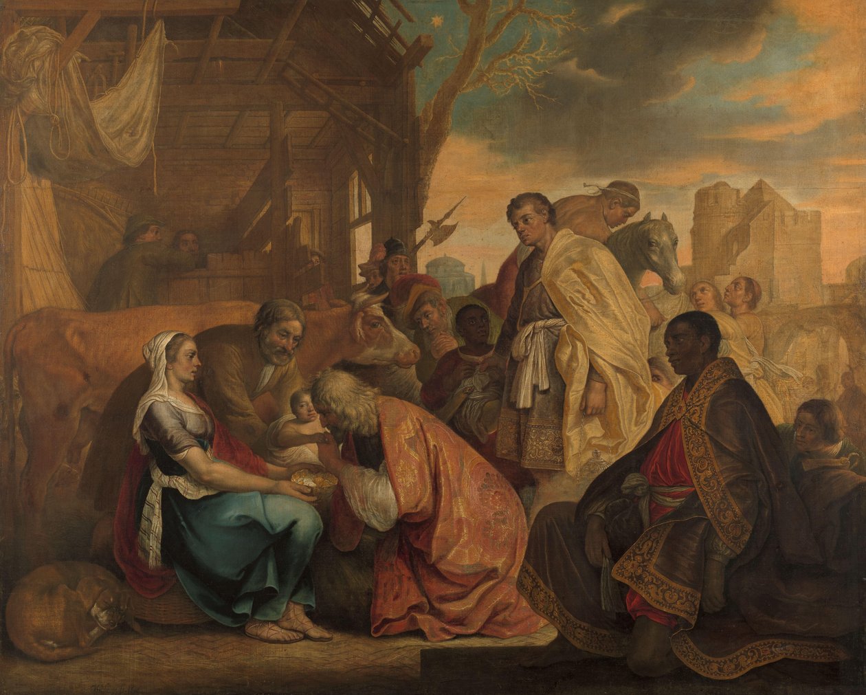 La adoración de los Reyes Magos de Joris van Schooten