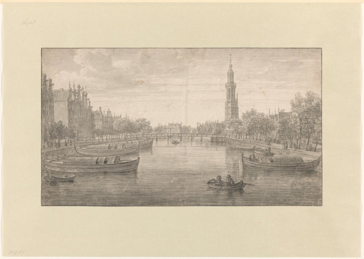 Vista del Binnenkant hacia el Oude Schans de Joris van der Haagen
