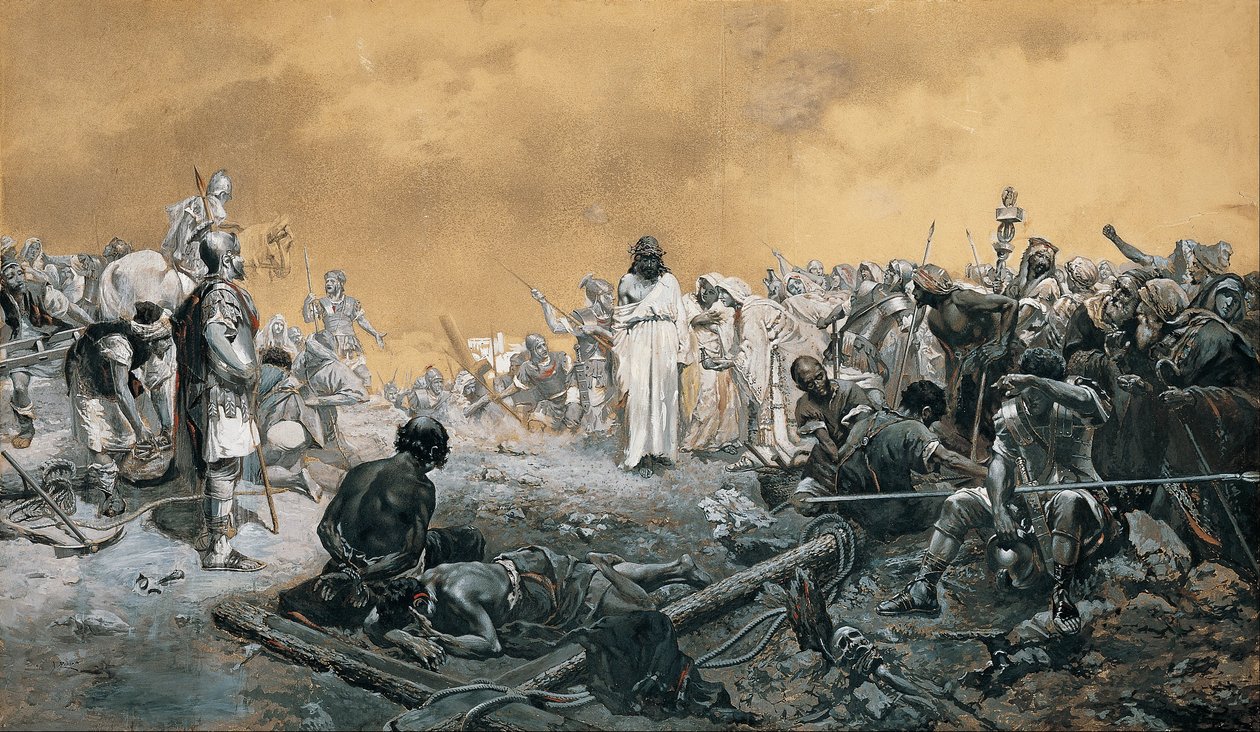La llegada al Calvario de José de Echenagusía