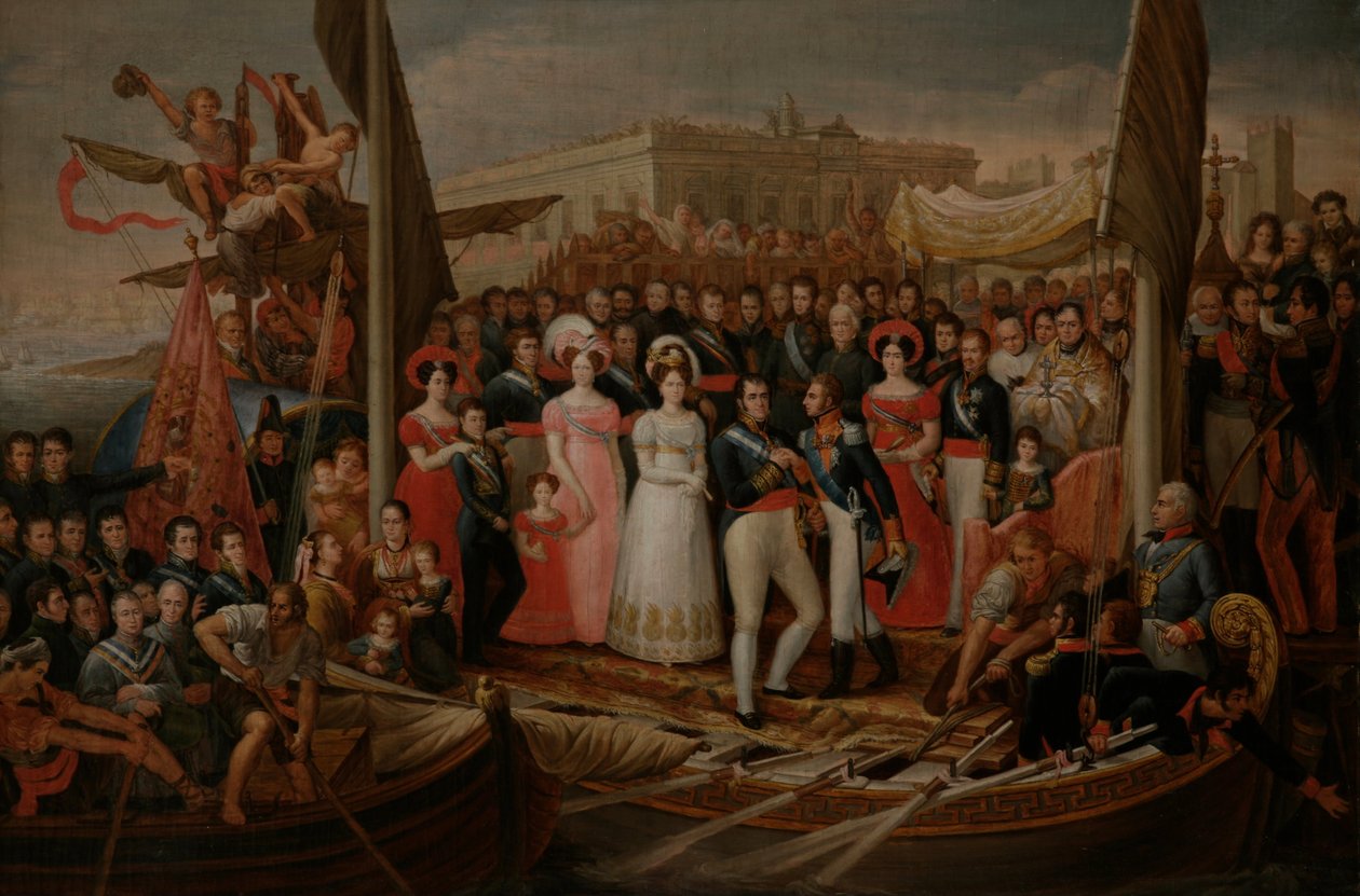 Desembarco de Fernando VII en El Puerto de Santa María de José Aparicio