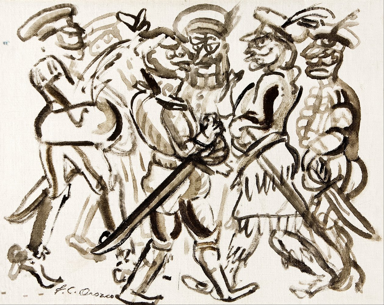 Estado mayor de bufones de José Clemente Orozco
