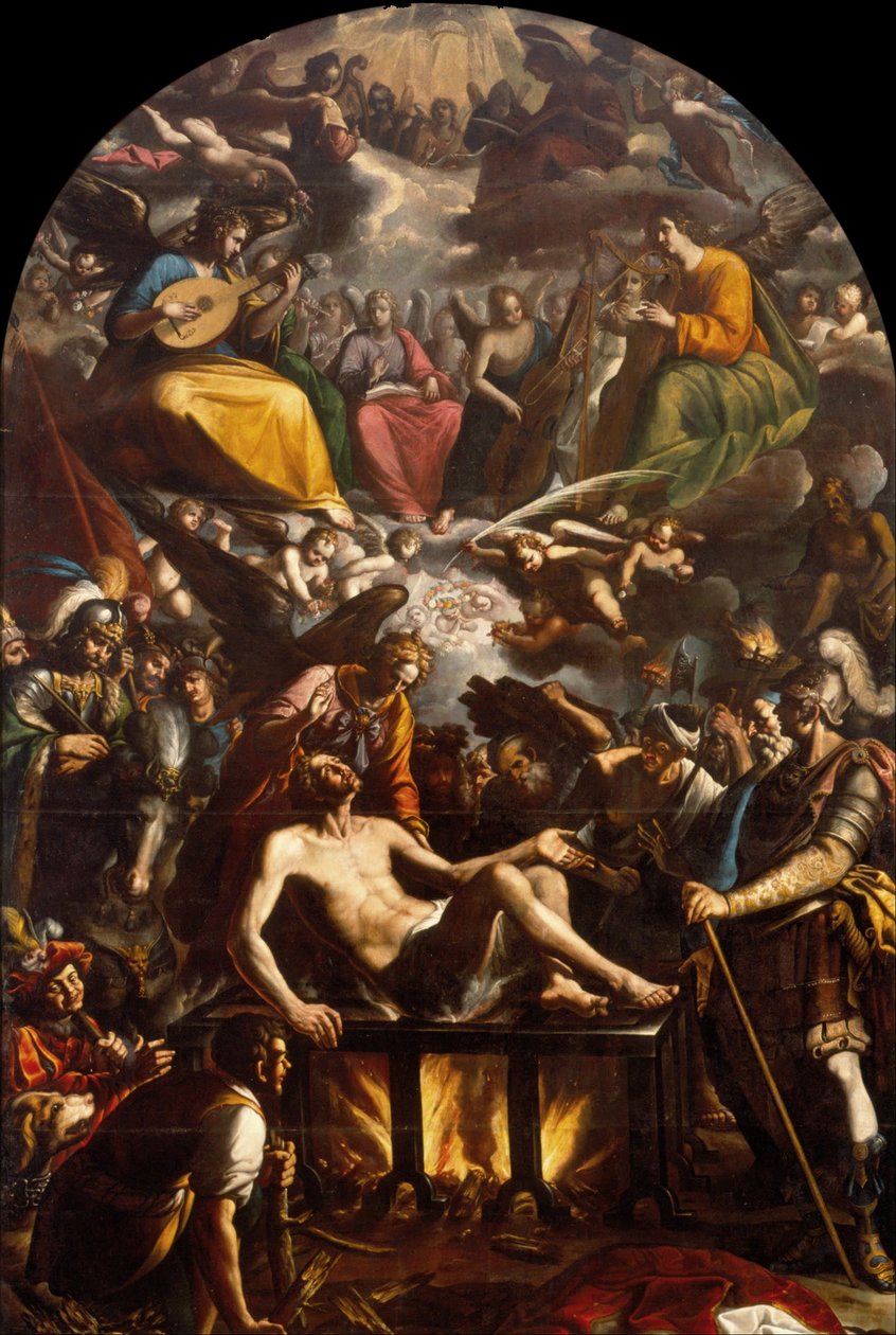El martirio de San Lorenzo de José Juárez