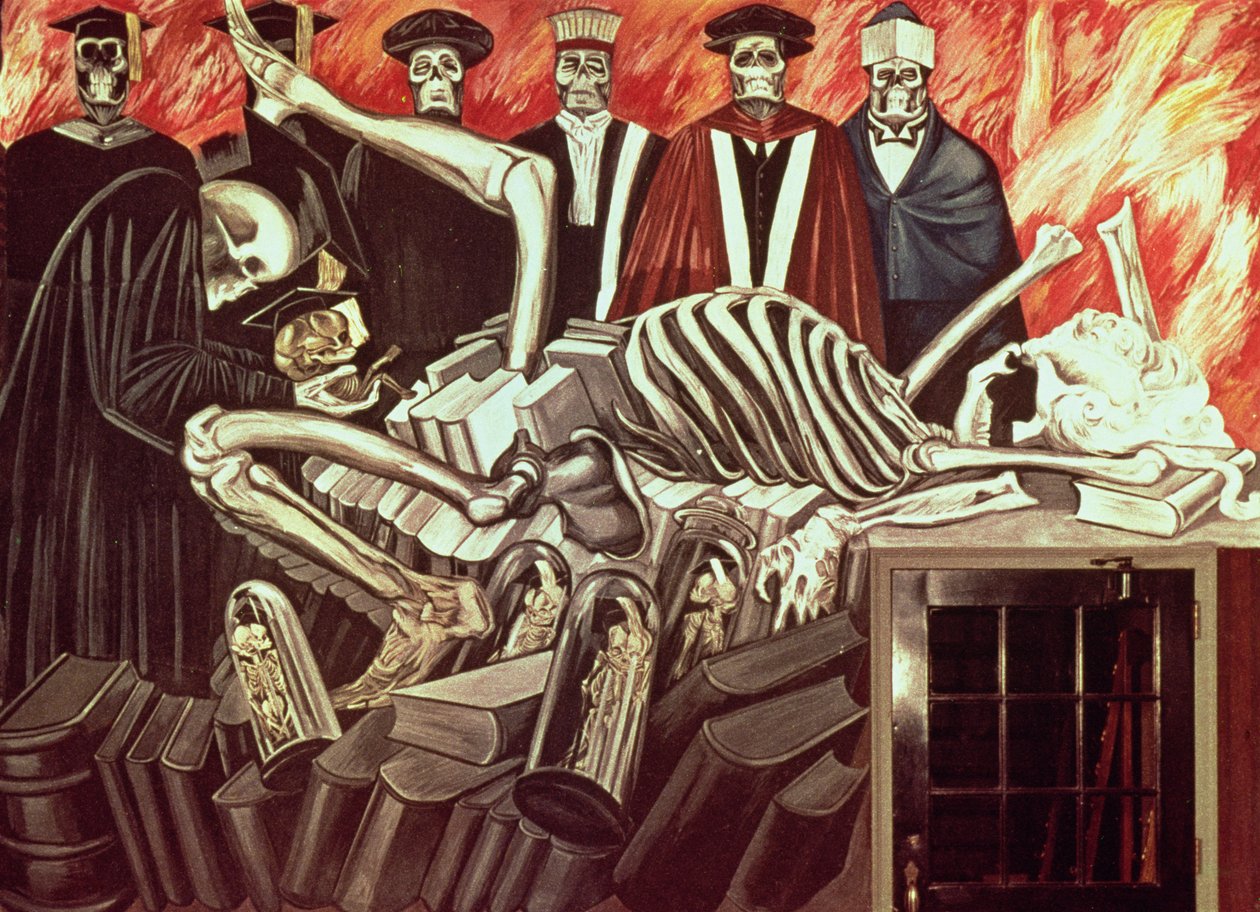 Dioses del mundo moderno, de La epopeya de la civilización americana de José Clemente Orozco