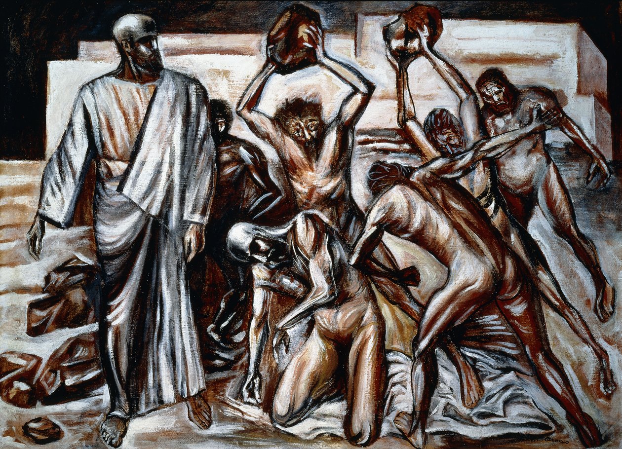 Martirio de San Esteban de José Clemente Orozco