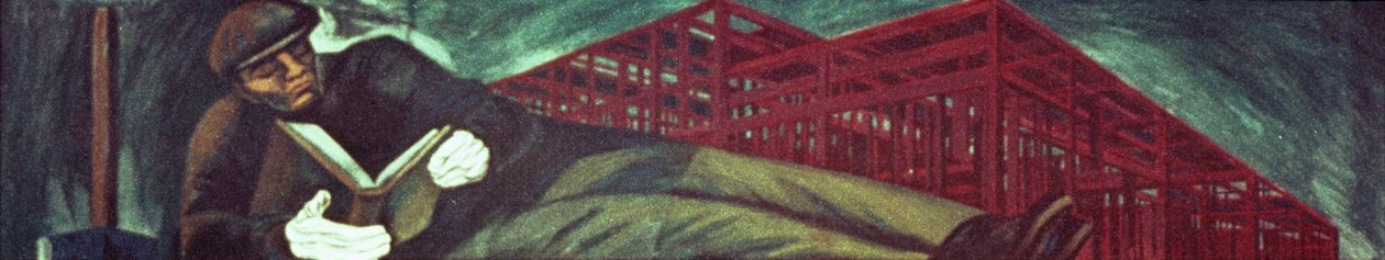 El hombre industrial moderno III, de La epopeya de la civilización americana de José Clemente Orozco