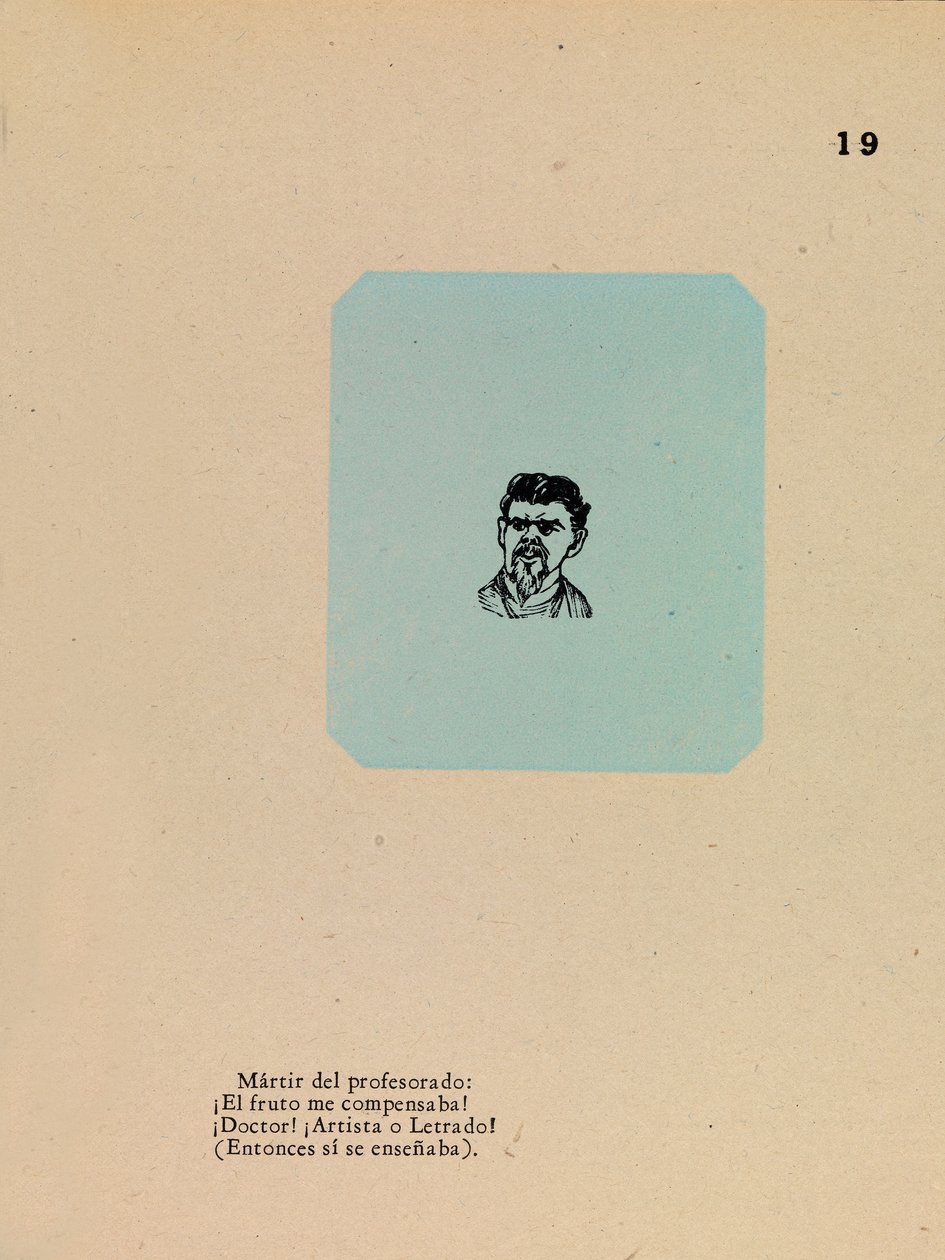 Retrato de un profesor de José Guadalupe Posada