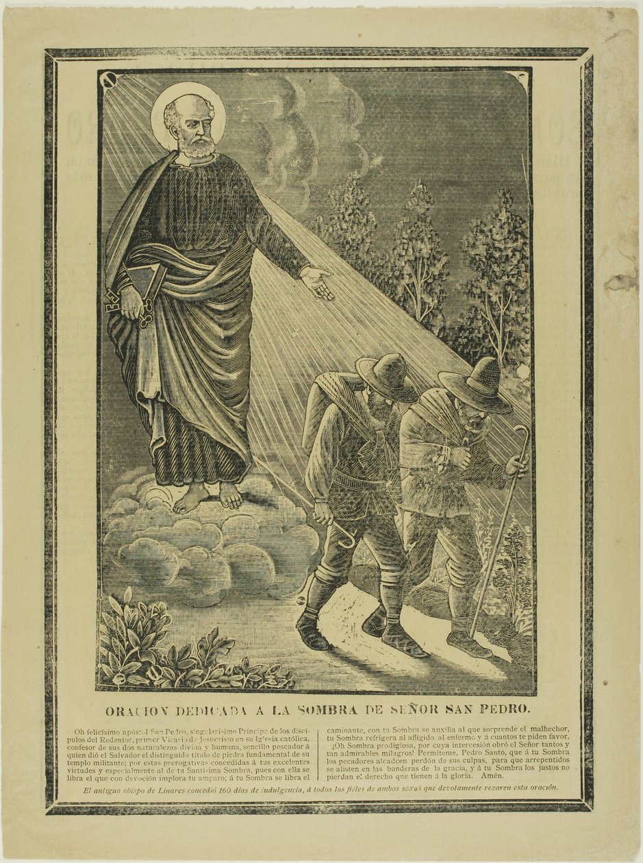 Oración dedicada a la sombra de San Pedro de José Guadalupe Posada