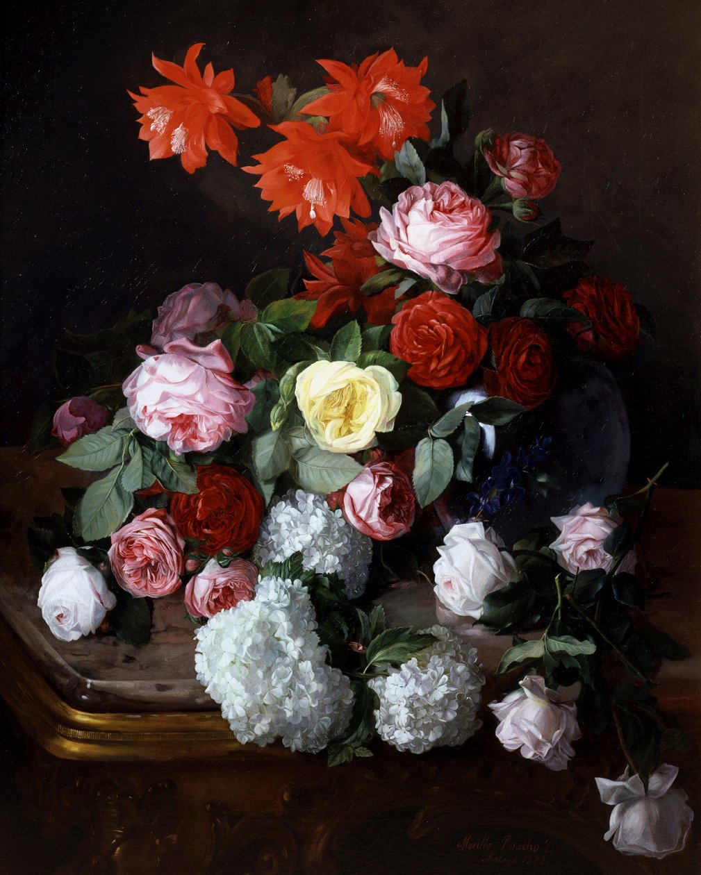 Bodegón de flores de José María Bracho Murillo