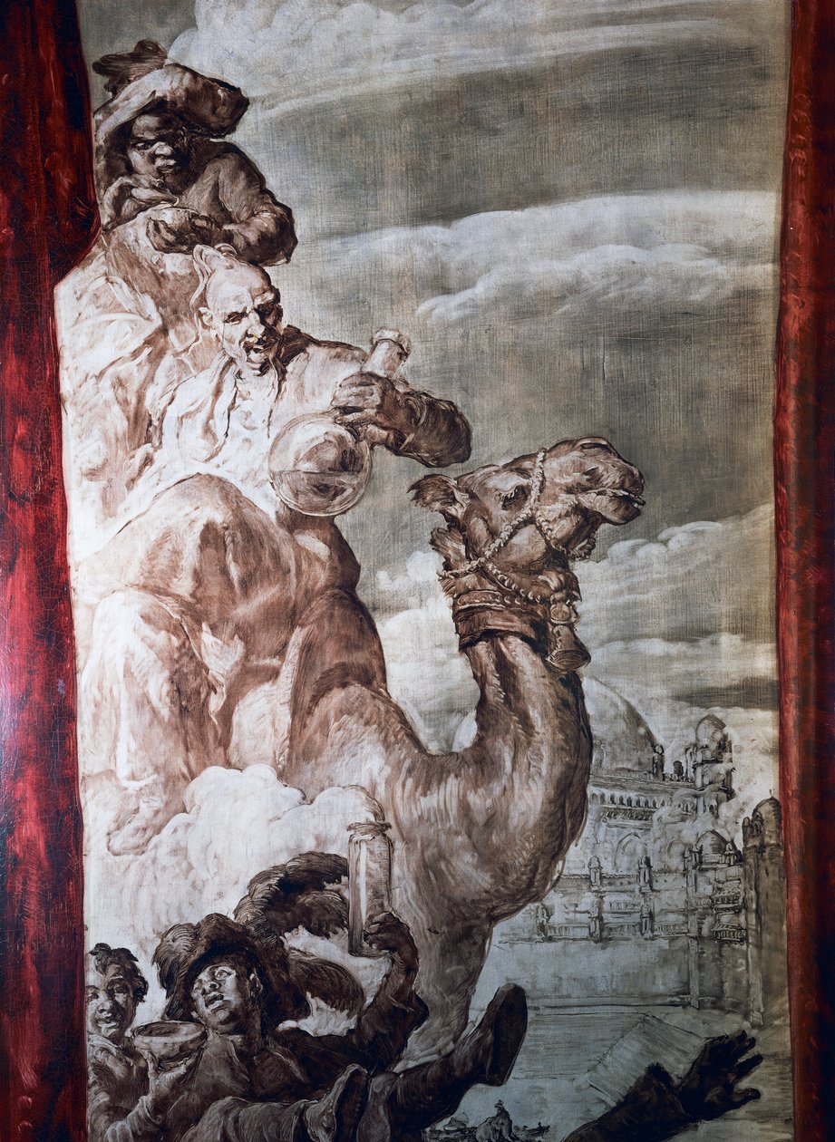 Decoración del salón de baile del Hotel Wandel de París, siglo XX (fresco) de José María Sert