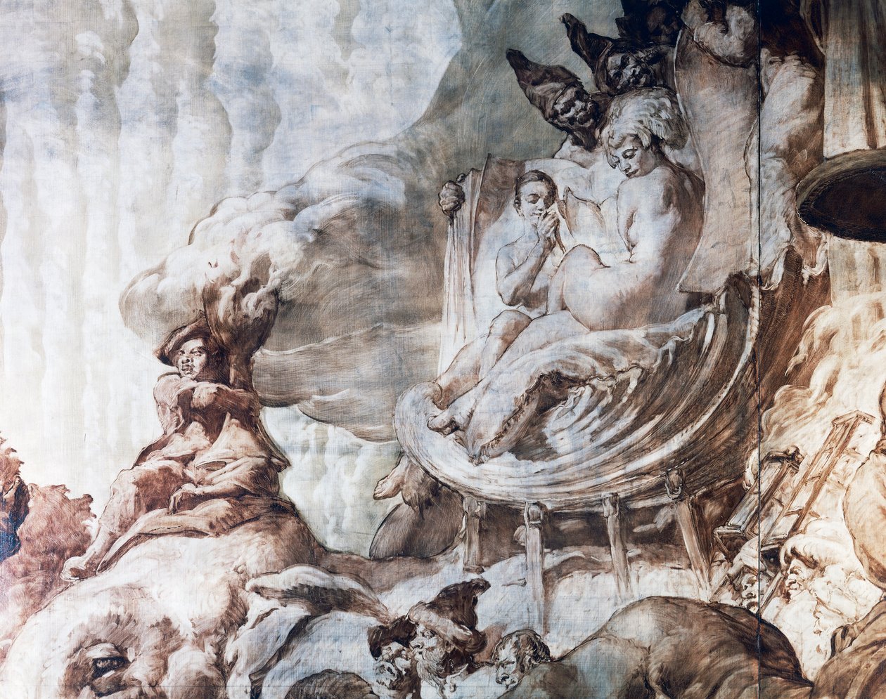 Decoración del salón de baile del Hotel Wandel de París, siglo XX (fresco) de José María Sert