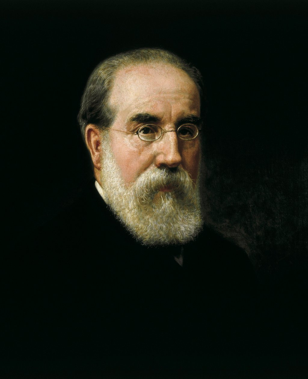 Retrato de Francisco Pi i Margall (1824-1901) Estadista y escritor español (1824-1901) de José Sánchez Pescador