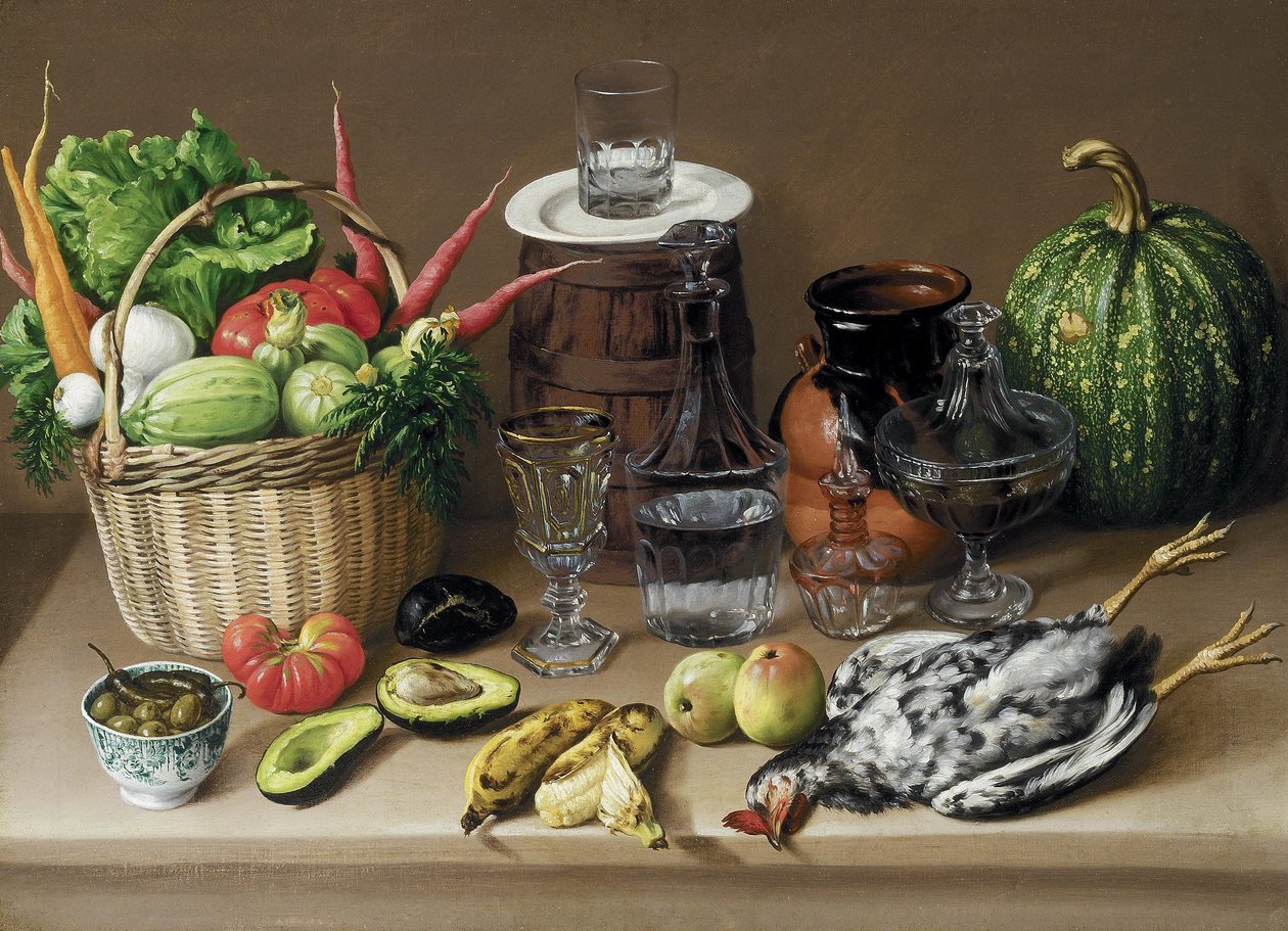 Naturaleza muerta, c.1870 de Jose Agustin Arrieta