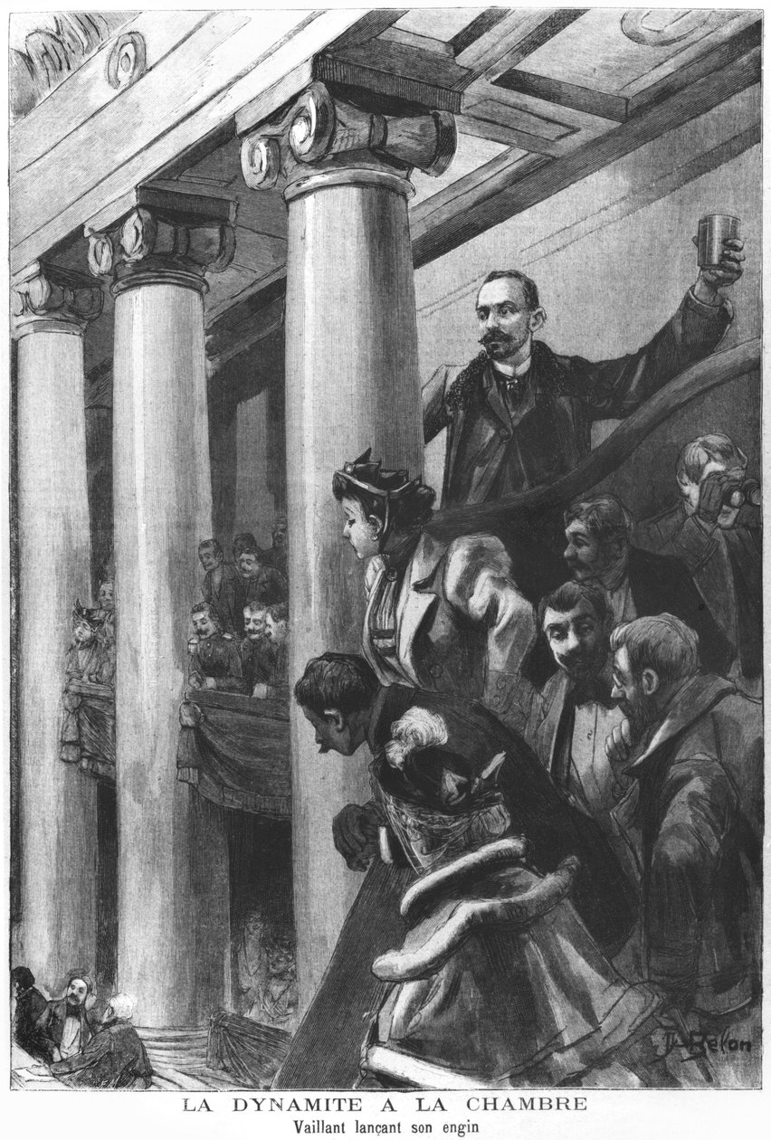Explosión de dinamita en la Cámara de Diputados en París, diciembre de 1893 de Jose Belon