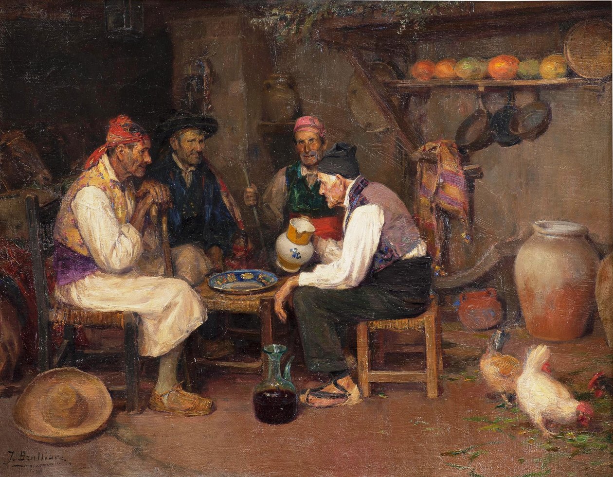 Charla y trago de Jose Benlliure y Gil