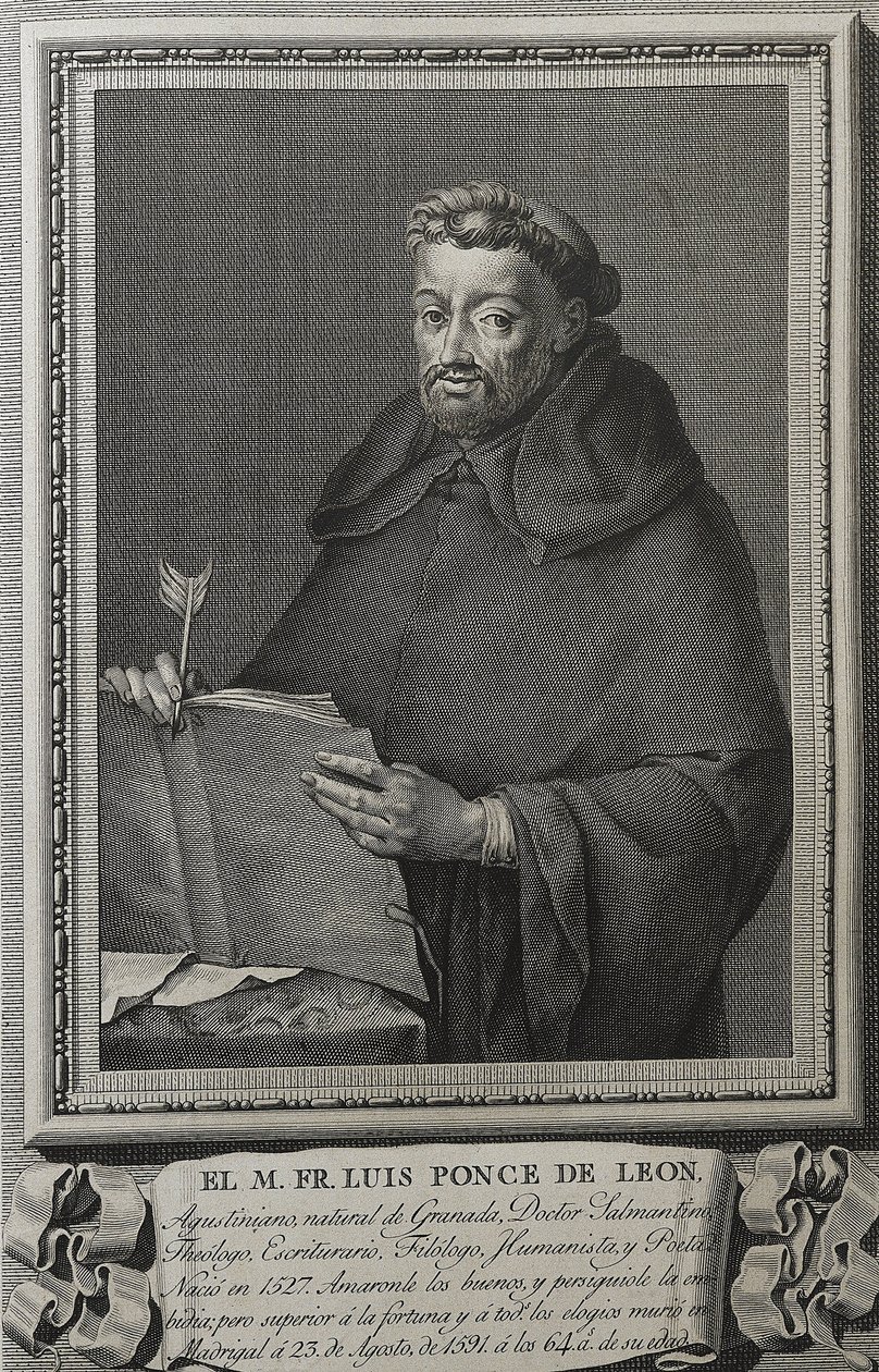 Barcelón, Juan (1739-1801). Retrato de Fray Luis de León. 1791. (36 x 23